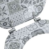  Toaletni pokrov s tiho zaporo Siva 44 x 38 cm MDF plošča, (5000207998) | Shoptok.si