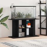 vidaXL Stojalo za akvarij črn hrast 100x40x60 cm inženirski les | Shoptok.si
