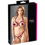 Cottelli set otvorenih grudnjaka s metalnim prstenovima (bordo) - M/L | shoptok.hr