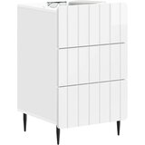  Noćni ormar s ladicama Bijela visokog sjaja 43x 41 x 68 cm | shoptok.hr