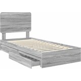  s od storage Siva Sonoma 90 x 200 cm Konstruirano drvo | shoptok.hr