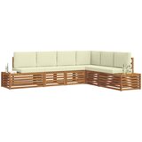  Set vanjskih sofa Prirodna i krem 273 x 213,5 x 73 cm | shoptok.hr