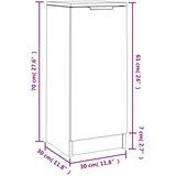  Komode bijele 30 x 30 x 70 cm od konstruiranog drva | shoptok.hr
