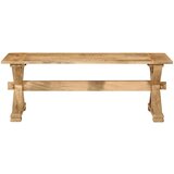 Maison Chic Klubska mizica - kavna mizica - Nizka mizica 110x52x40 cm trden mangov les, (21754284) Cene