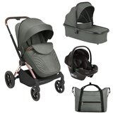 Kikka Boo kolica KARA army green premium set 3in1 sa tvrdom korpom i autosedištem I-TRAIL I-SIZE black Cene