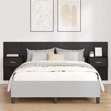  Uzglavlje s ormarićem Zidne 3 pcs Crni hrast Konstruirano drvo | shoptok.hr