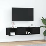 vidaXL TV omarica 2 kosa črna hrast 60x31x25,5 cm inženirski les Cene