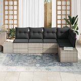  Sjedeća garnitura za vrt 5 kom. Svijetlo siva poliratan Svjetlosiva 264 x 154 x 85 cm | Shoptok.si