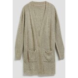 Marisse Long Cardigan With Pockets, Sand Color | shoptok.hr