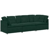  Modularna sofa s jastucima, baršunasta tamnozelena | Shoptok.si