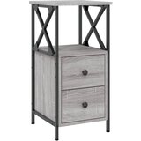 Maison Chic Nočna omarica - Nočna miza siva sonoma 34x35,5x70 cm inženirski les, (21688757) Cene