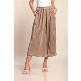 Fenzy Elegantne Plisirane Hlače, Bež | Shoptok.si