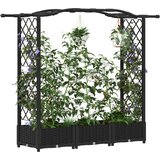  Povišeni krevet s mrežom i krovom Crna 169 x 40 x 125 cm PP | shoptok.hr