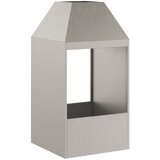  Kamin Rđa 50 x 50 x 100 cm Čelik otporan na vremenske uvjete | shoptok.hr