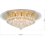 Orion DLU 2378/6/50-Kristalno stropno svetlo GLORIA 6xG9/40W/230V Ø50 cm zlatno | Eponuda.com