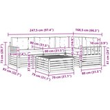  Set vanjskih sofa 5 kom. Prirodna i bež | shoptok.hr