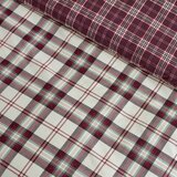 Catherine Lansfield Bordo rdeča podaljšana posteljnina za zakonsko posteljo 230x220 cm Kelso Check – | Shoptok.si