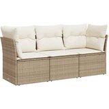  3-dijelni set vrtnih sofa od poliratana s jastucima bež | shoptok.hr