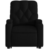  Električni naslonjač na podizanje od tkanine crni | shoptok.hr