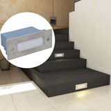 vidaXL 2 x LED Vgradna Svetilka za Stopnice 44 x 111 x 56 mm | Shoptok.si