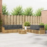  Set vanjskih sofa 9 pcs Bijela i antracit 59 x 59 x 37 cm | Shoptok.si