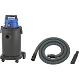 eurokraft pro delavniški sesalnik za mokro in suho sesanje, 37-l posoda iz umetne mase, 1200 w, z električno vtičnico Cene