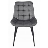 BERA stolica - tamno sivi baršun / crne noge x 4 | shoptok.hr