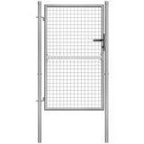 vidaXL Vrtna vrata pocinkano jeklo 105x175 cm srebrna Cene