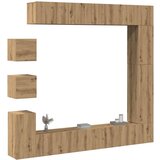 Furnova TV omara 9-delna stenski artisan hrast inženirski les, (21923161) Cene