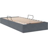  Ottomanska Okvir za krevet s pohranom s pohranom Baršun - Tamno siva 90 x 200 cm | shoptok.hr