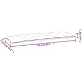 vidaXL Jastuci za vrtnu klupu 2 kom antracit 150x50x7 cm tkanina | shoptok.hr