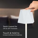  LED prigušiva punjiva stona lampa LED/4W/5V 3000-6000K 1800 mAh bela | Eponuda.com