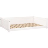 Krevet za pse bijeli 105,5x75,5x28 cm od masivne borovine | Eponuda.ba