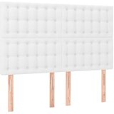  S oprugama i madracem bijeli 140x190 cm od umjetne kože | shoptok.hr