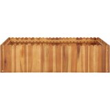  Posuda za sadnju 100 x 100 x 25 cm masivno bagremovo drvo | shoptok.hr