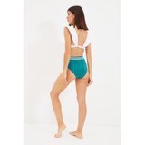 Trendyol Emerald Green Elastic Detailed High Waist Bikini Bottom | shoptok.hr