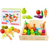  Fruits Vegetables Wooden in Magnet Box Kitchen | Shoptok.si