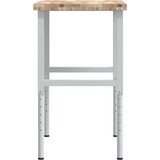  Radni stol 100x60x(73-99,5) cm masivno drvo bagrema pravokutni Slike