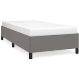 vidaXL Okvir za krevet bez madraca tamnosivi 90x190 cm jednu tkanine | shoptok.hr