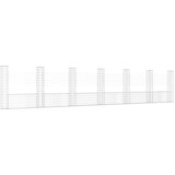  Gabionska košara U-oblika sa 7 stupova 740x20x150 cm željezna | Eponuda.com