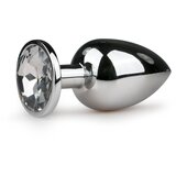 EasyToys - Anal Collection Kovinski analni čep No. 6, srebrn/prozorna Cene