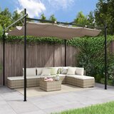 vidaXL Pergola s pomično streho taupe 295x292x230 cm Cene