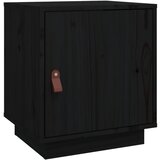 Maison Chic Nočna omarica - Nočna miza črna 40x34x45 cm trdna borovina, (21688343) Cene