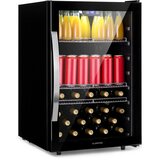 Klarstein Beersafe 5XL, hladilnik, 148 litrov, 3 police, panoramska steklena vrata, nerjaveče jeklo | Shoptok.si