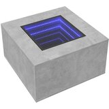  Stolić za kavu LED siva boja betona 60x60x40 cm drveni | Eponuda.com