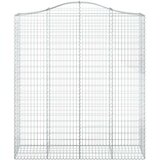  Lučne gabionske košare 4 kom 200x50x220/240cm pocinčano željezo | shoptok.hr
