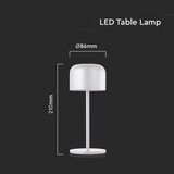  LED prigušiva stona lampa LED/1,5W/5V 2700-5700K IP54 bela | Eponuda.com
