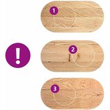 Stolna ploča 100x50x2 cm od ovalna masivna hrastovina | shoptok.hr