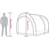 vidaXL Šator za spremanje bicikala s krovom Zelena 256 x 222 x 182 cm | shoptok.hr