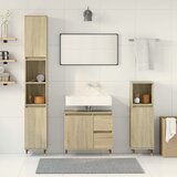  3-dijelni set kupaonskog namještaja boja hrasta sonome drveni | shoptok.hr